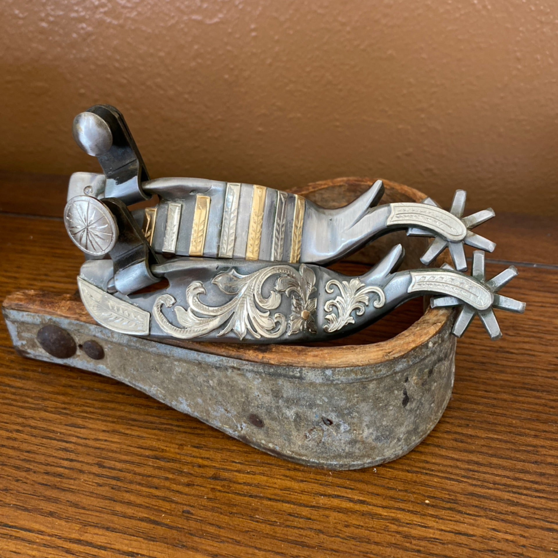 Double Mounted Jason Sinclair Spurs | Cargill Custom Leather